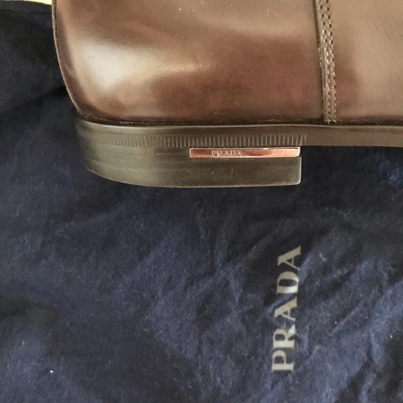 PRADA  man ankle leather boots - Picture 4 of 5